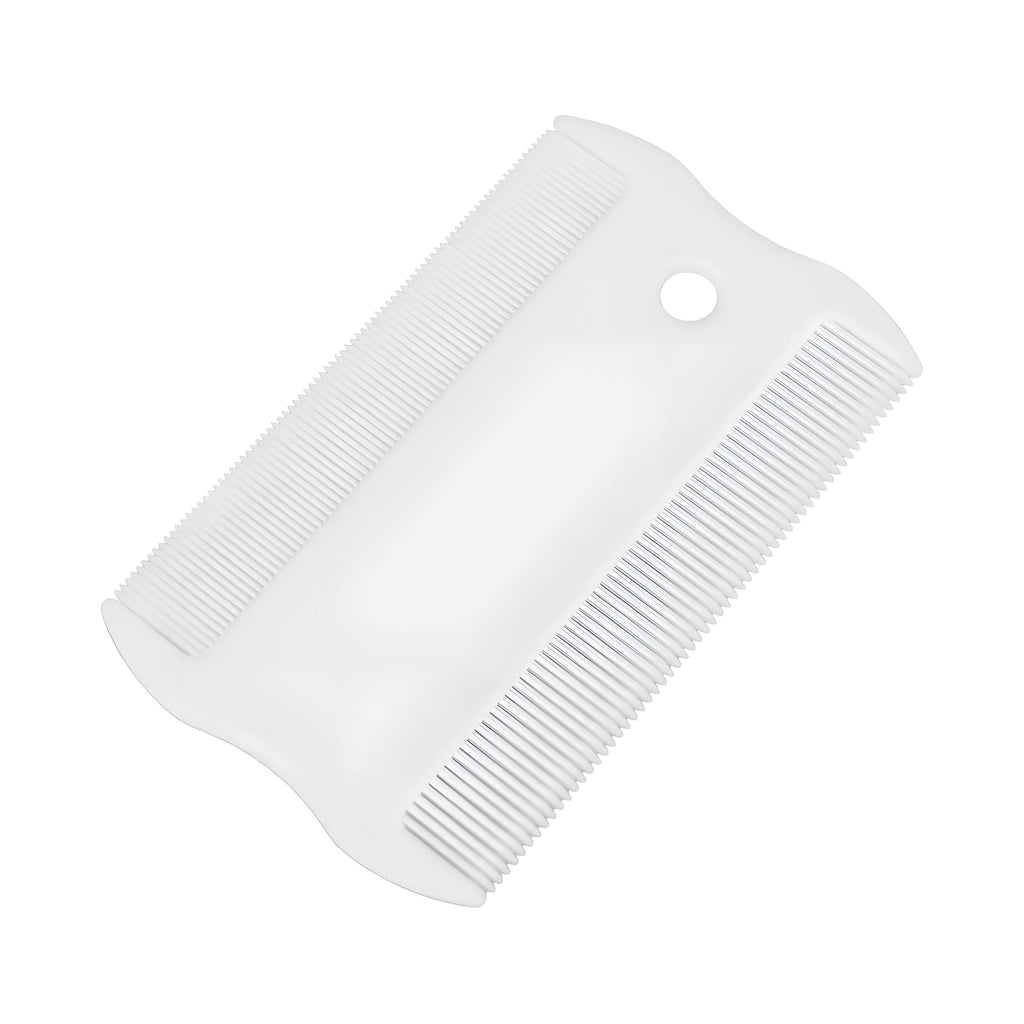 Double-sided pet flea comb with dense teeth design for dogs and cats