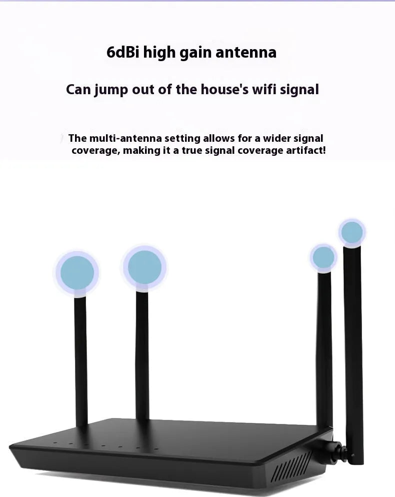 Portable metal wifi router with 300 metre range and multiple network ports