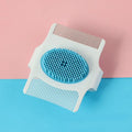 Blue multifunctional pet comb for dogs with grooming, hair removal and flea checking functions