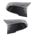 Modified horn rear-view mirror shell for BMW 3 Series and 4 Series in paint bright black