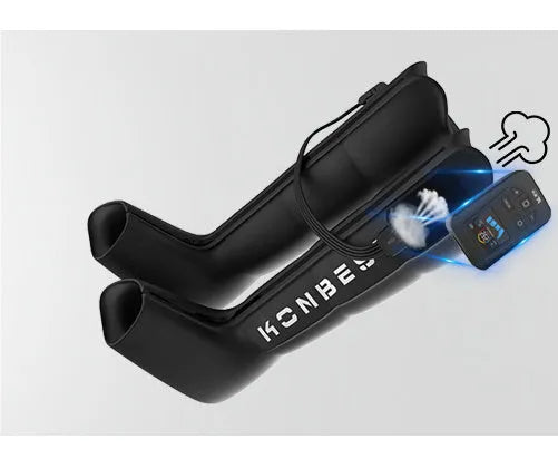 Four-cavity wireless air wave leg massage machine with airbags and dual-leg colour screen in standard colour
