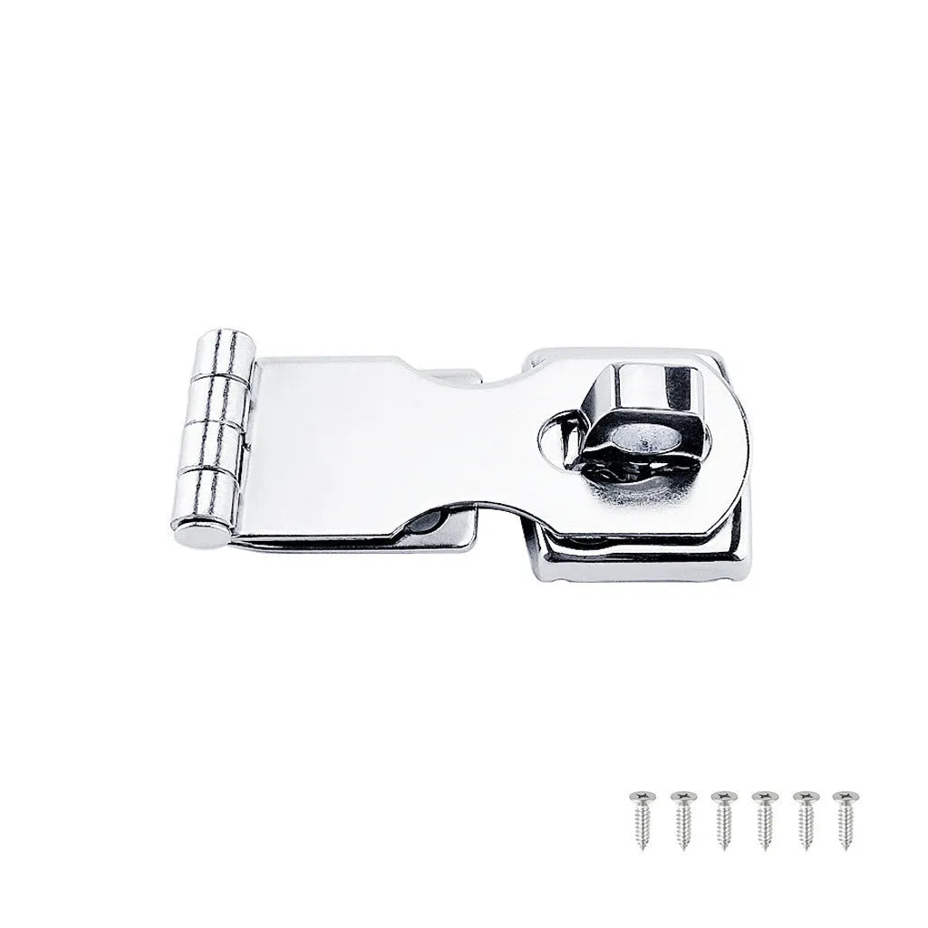 304 stainless steel lock hasp latch bolt with mirror finish for drawer and cabinet security