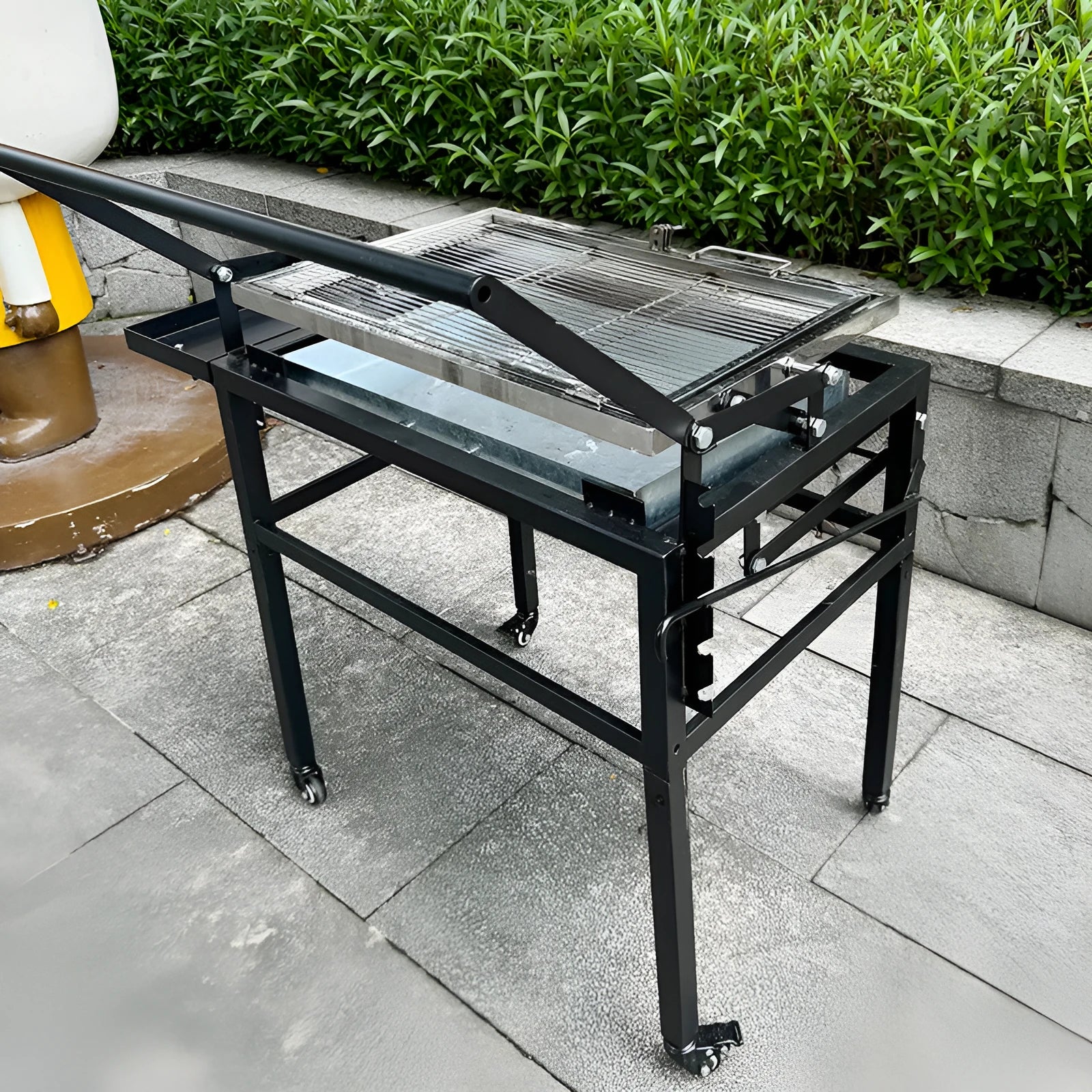 Large foldable charcoal BBQ stove for courtyard and villa outdoor cooking
