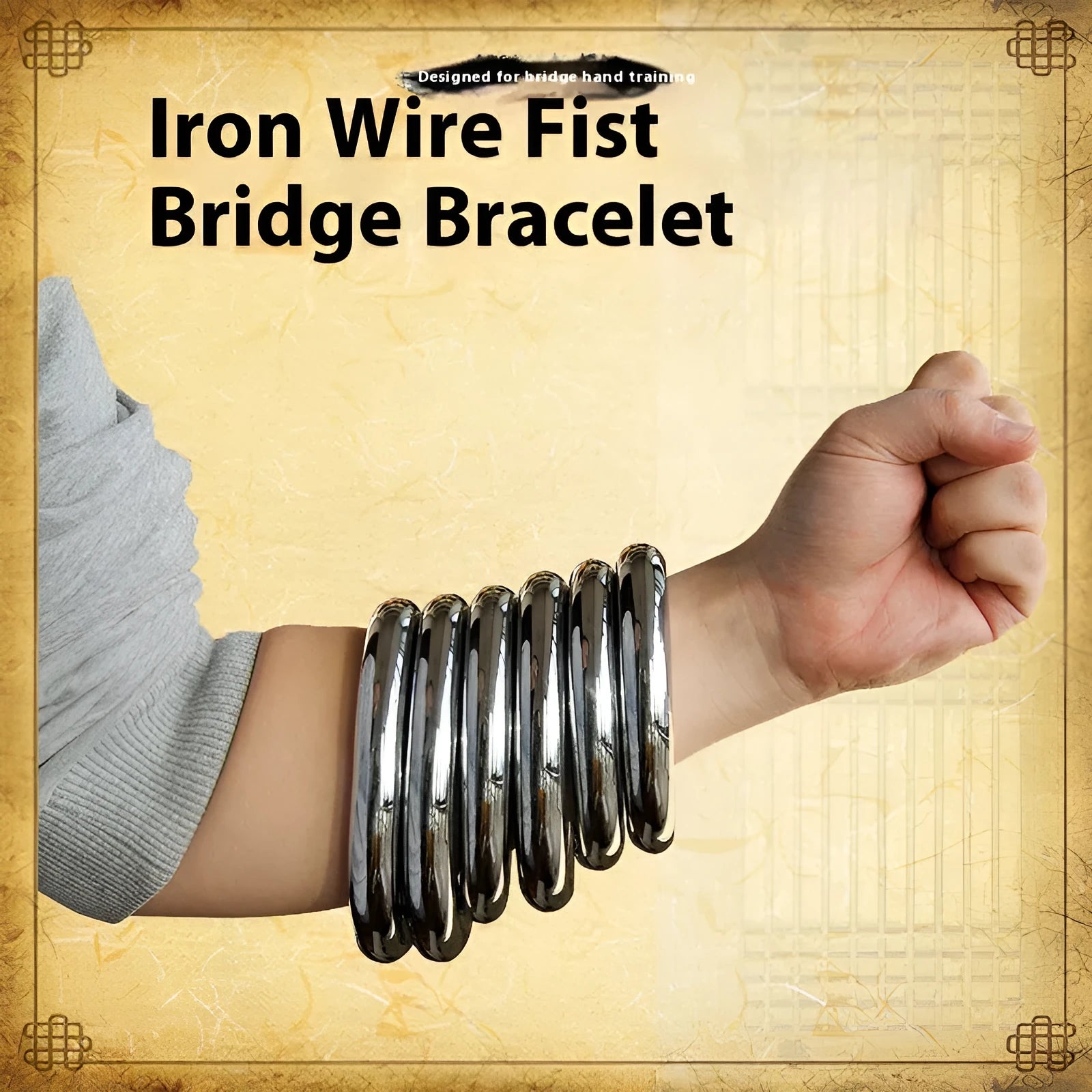 Iron Arm Skill Wing Chun carbon steel training ring with three size options