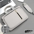 Large capacity shockproof notebook bag in black, suitable for 15.6 inch laptop