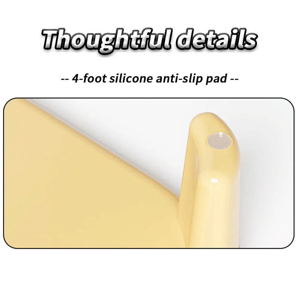 Grey cat litter mat with textured surface and silicone anti-slip feet on a hardwood floor.