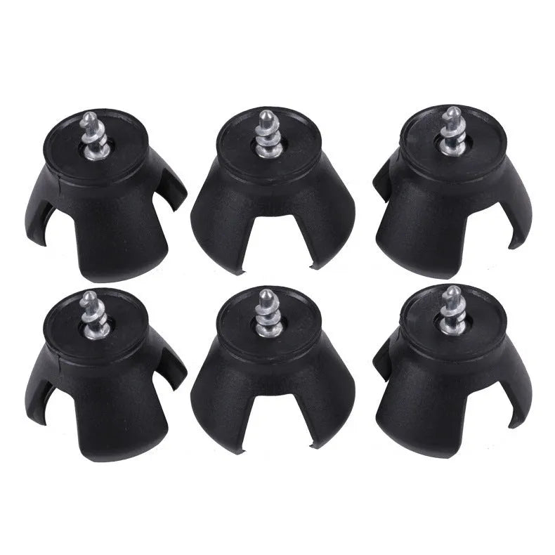 Black aluminium golf ball picking device with clip attachment, 60g weight