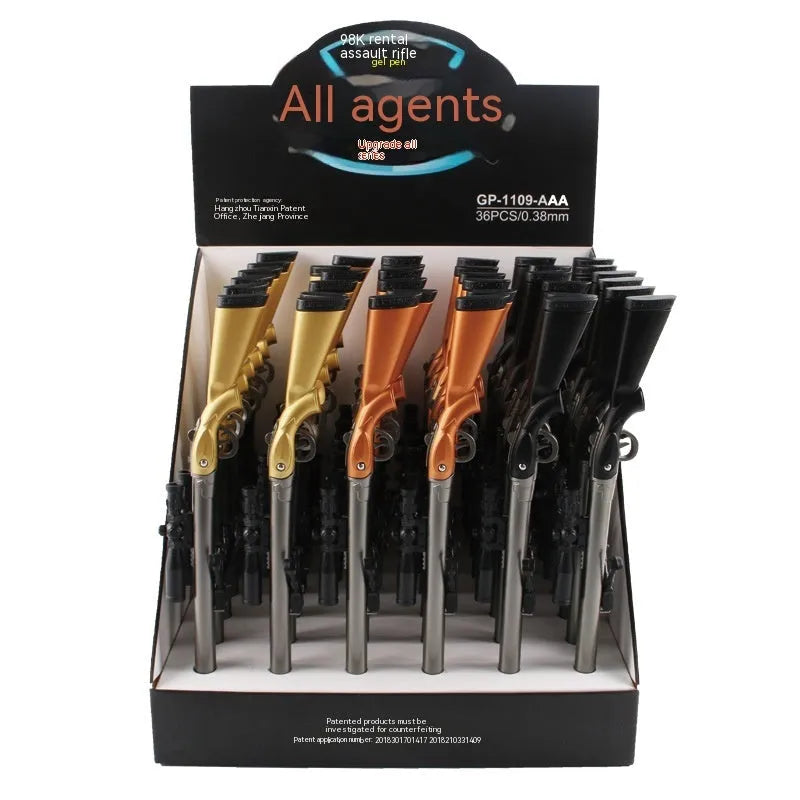 Eating Chicken 98K Sniper Rifle creative modelling gel pen with Marvel design and 0.5mm tip