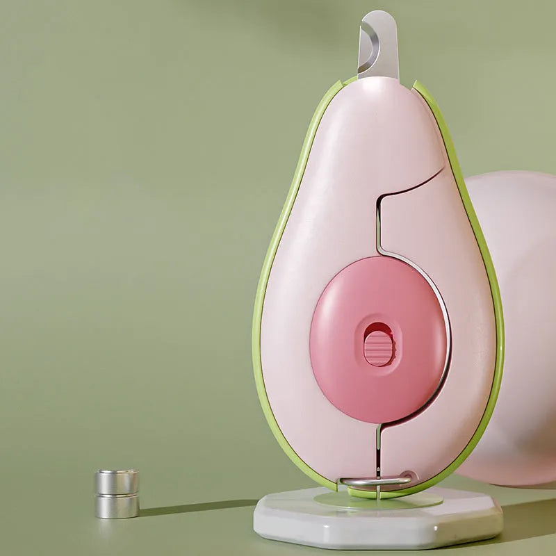 Professional LED light pet nail clipper for small dogs and cats in green, pink, or white.