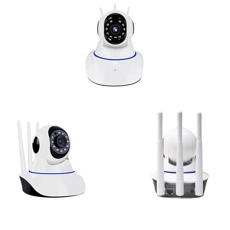 White dome style wireless security camera with 1 million pixel sensor for HD surveillance