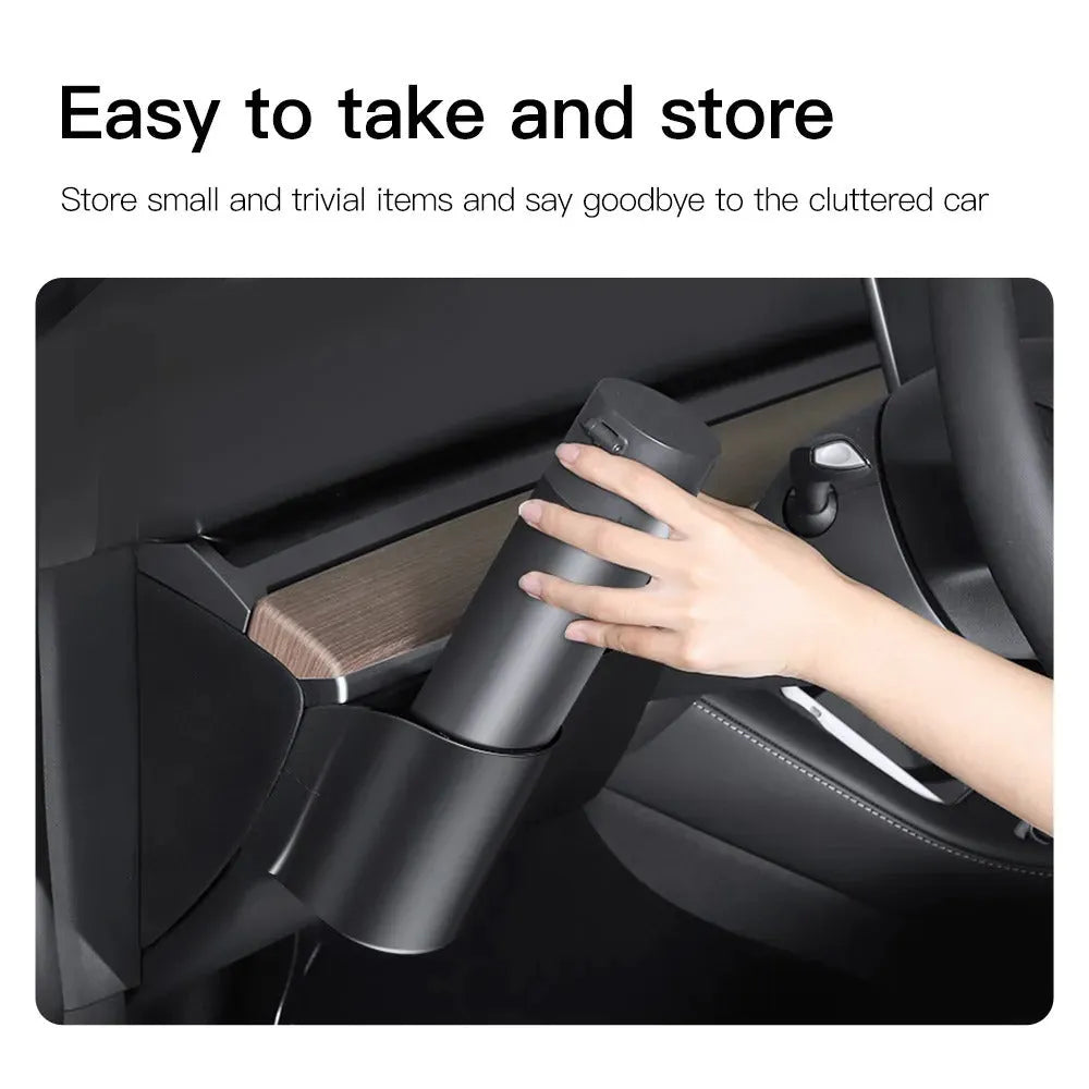Dashboard water cup holder for Tesla Model 3 and Model Y left-hand drive vehicles