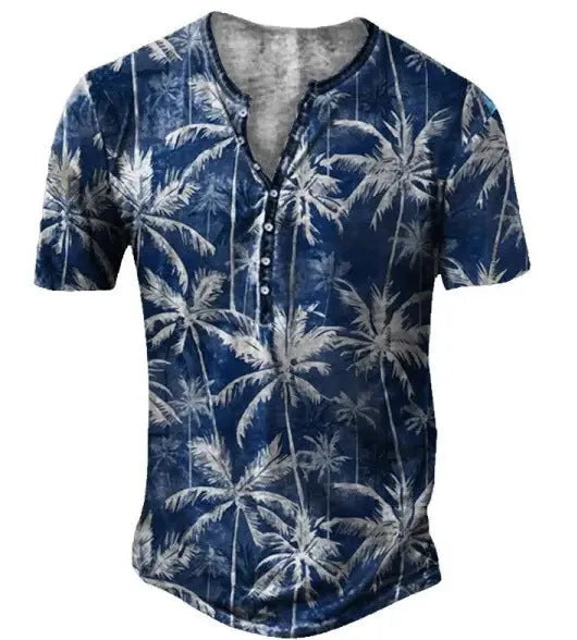 Men's short sleeve polo shirt in bird eye cloth with lapel button design for summer sports wear
