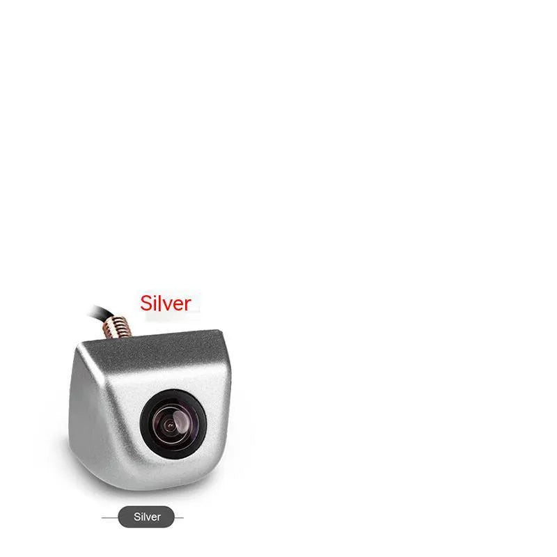 HD car night vision waterproof rearview camera with metal shell in black, silver, white or chrome finishes