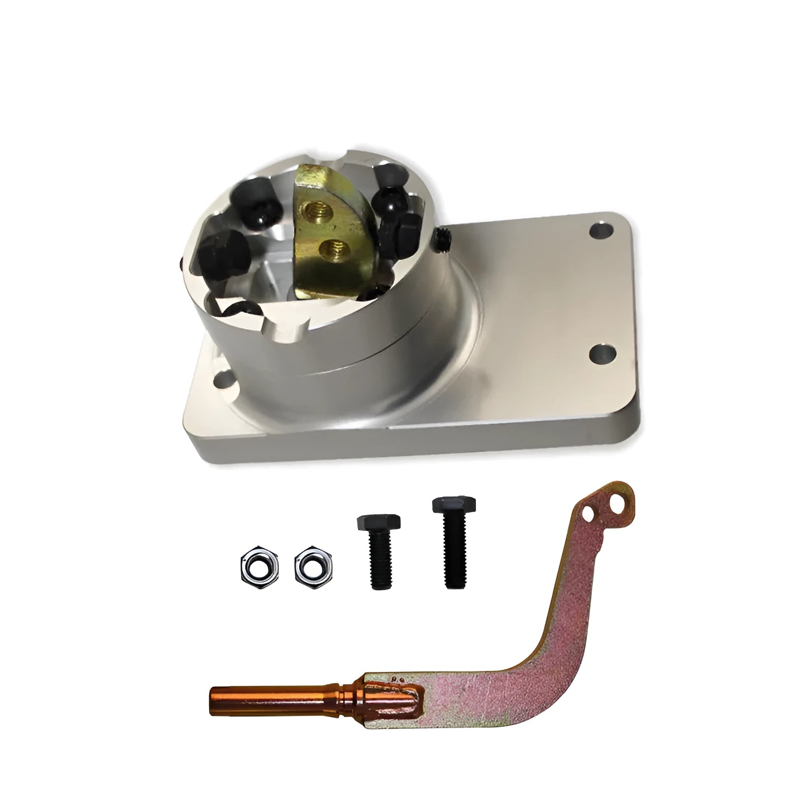 Silver aluminium alloy short shift lever for Horton vehicles
