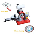 Sharpedge manual gear grinding machine for alloy circular saw blades on workbench