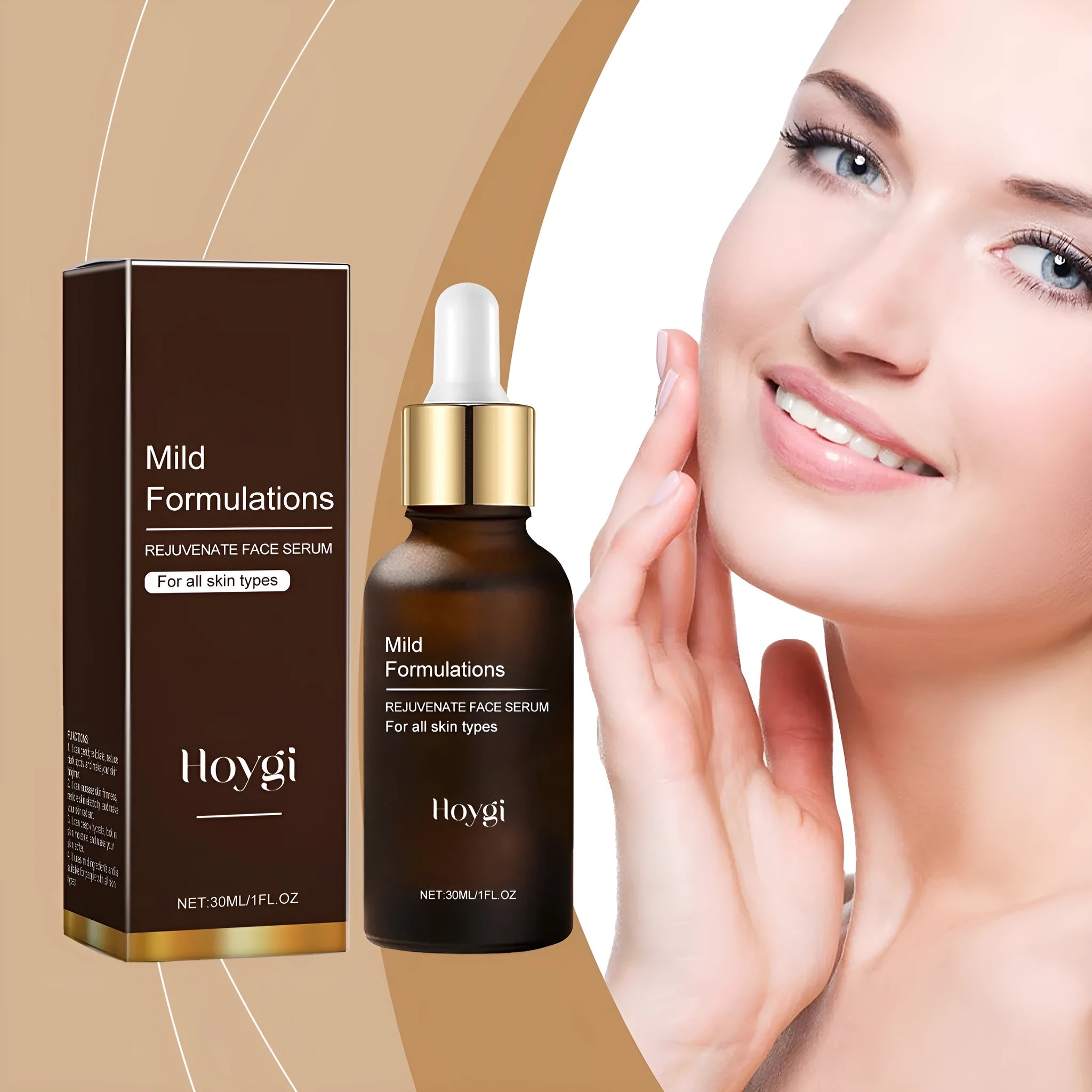 30ml facial essence bottle with arbutin, collagen and hyaluronic acid for skincare