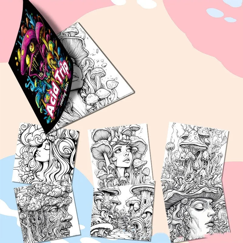 200mm acid tour coloured paper painting book for creative drawing and sketching