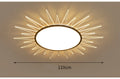 Modern round aluminium LED ceiling lamp with remote control dimming for living rooms