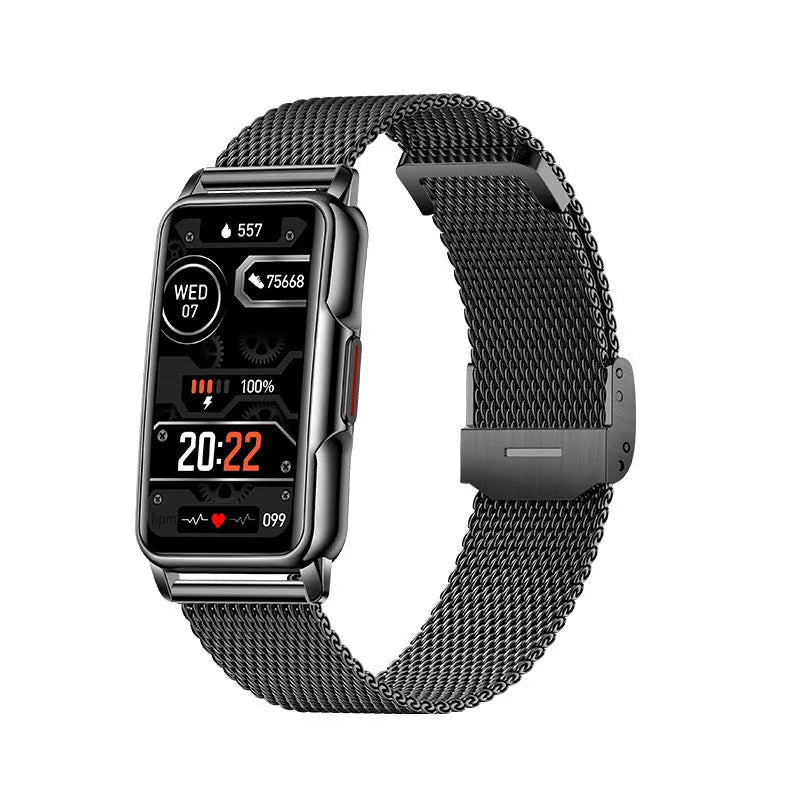 1.47 inch sports smart bracelet Bluetooth watch silicone strap touch button operation multiple colours