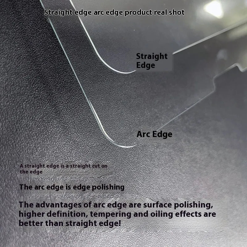 Tempered glass screen protector for Samsung Galaxy tablets on a leather pouch