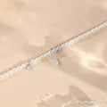 Women's snake beaded bracelet in 925 silver with electroplated gold or white gold finish