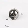 Small plastic pet helmet with elastic bands for chickens and birds on measurement background