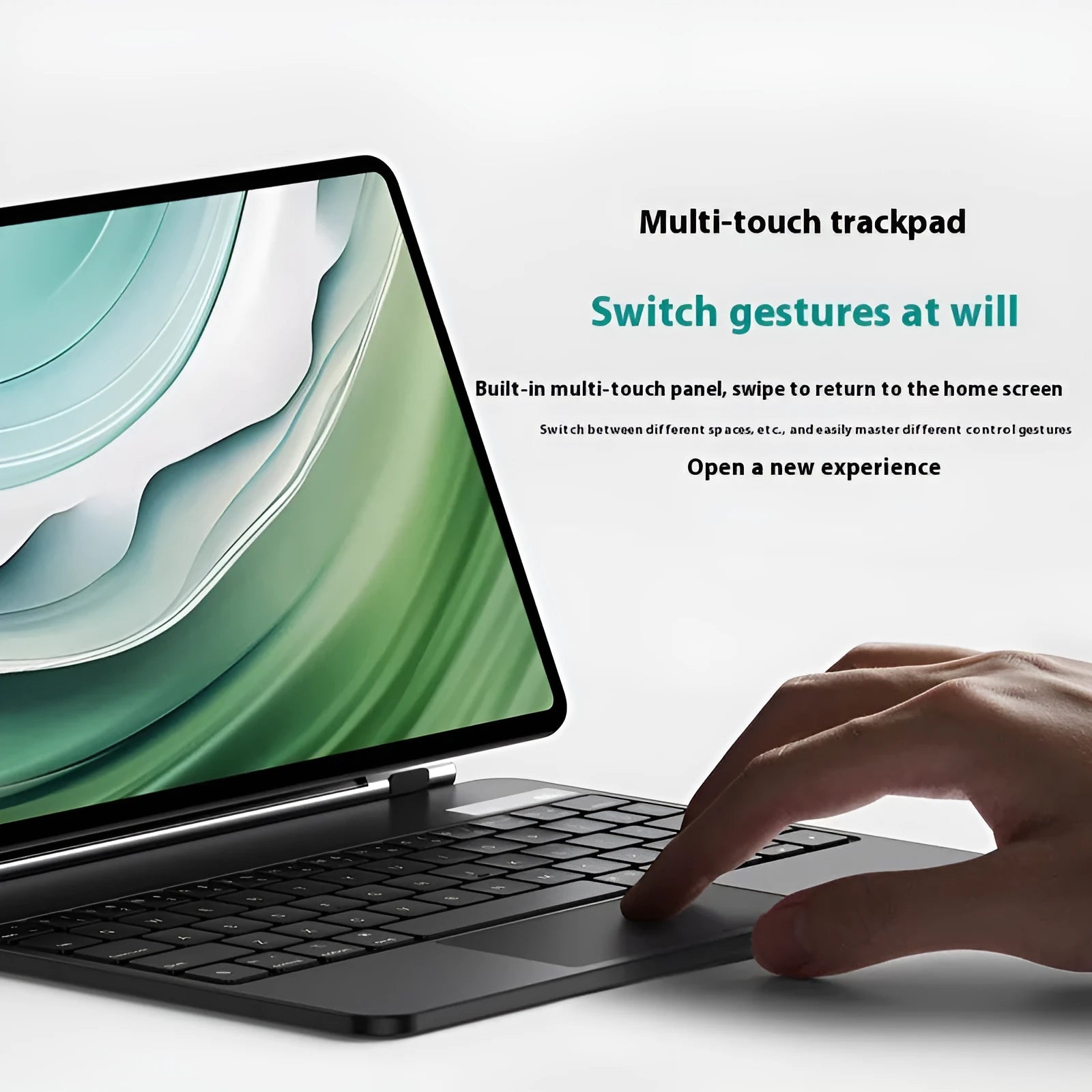 Miaocontrol Pro11 magnetic wireless keyboard cover for Huawei Matepad 11 tablet in black colour