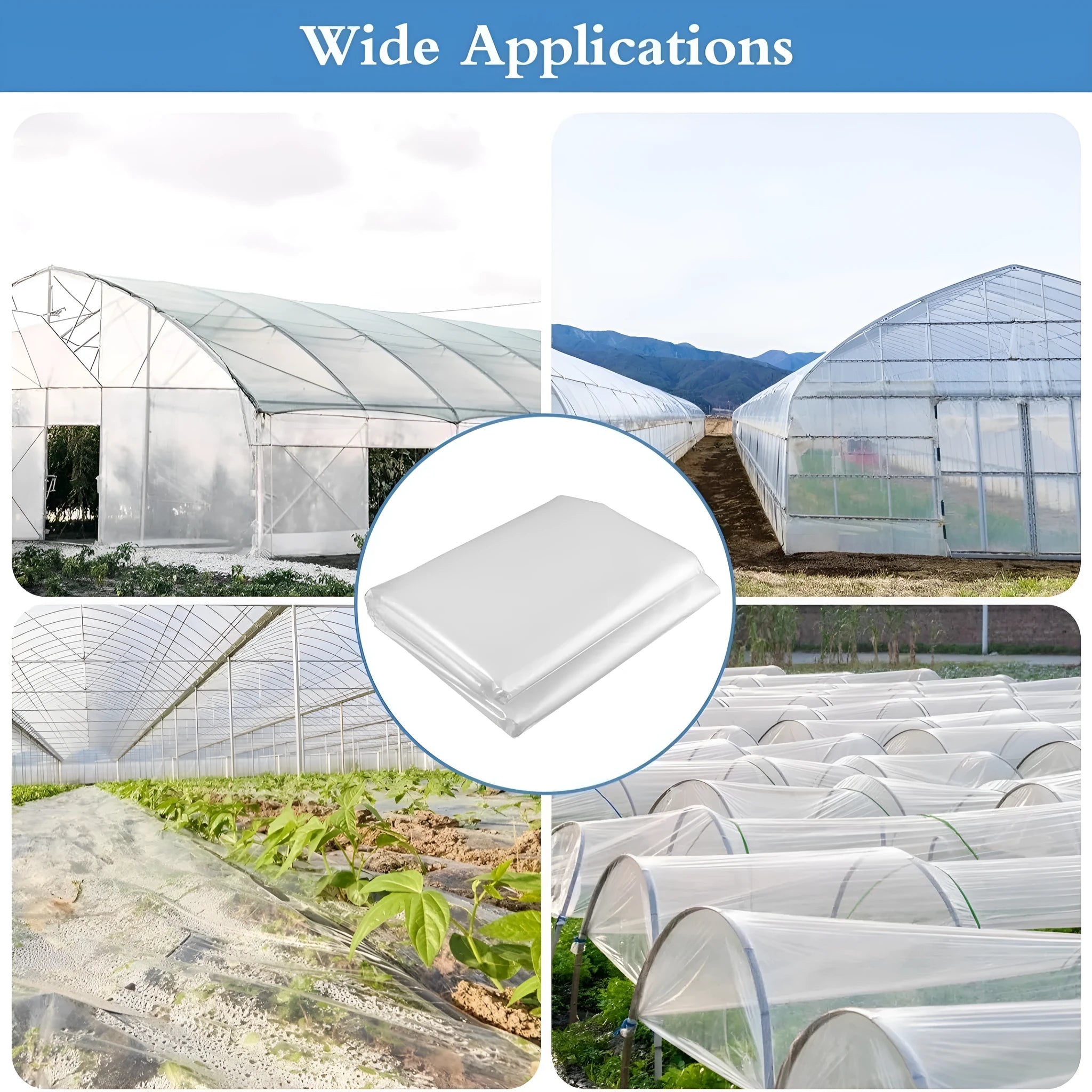 Plastic cold film insulation sheet for vegetable shed protection, 4x8 metre size