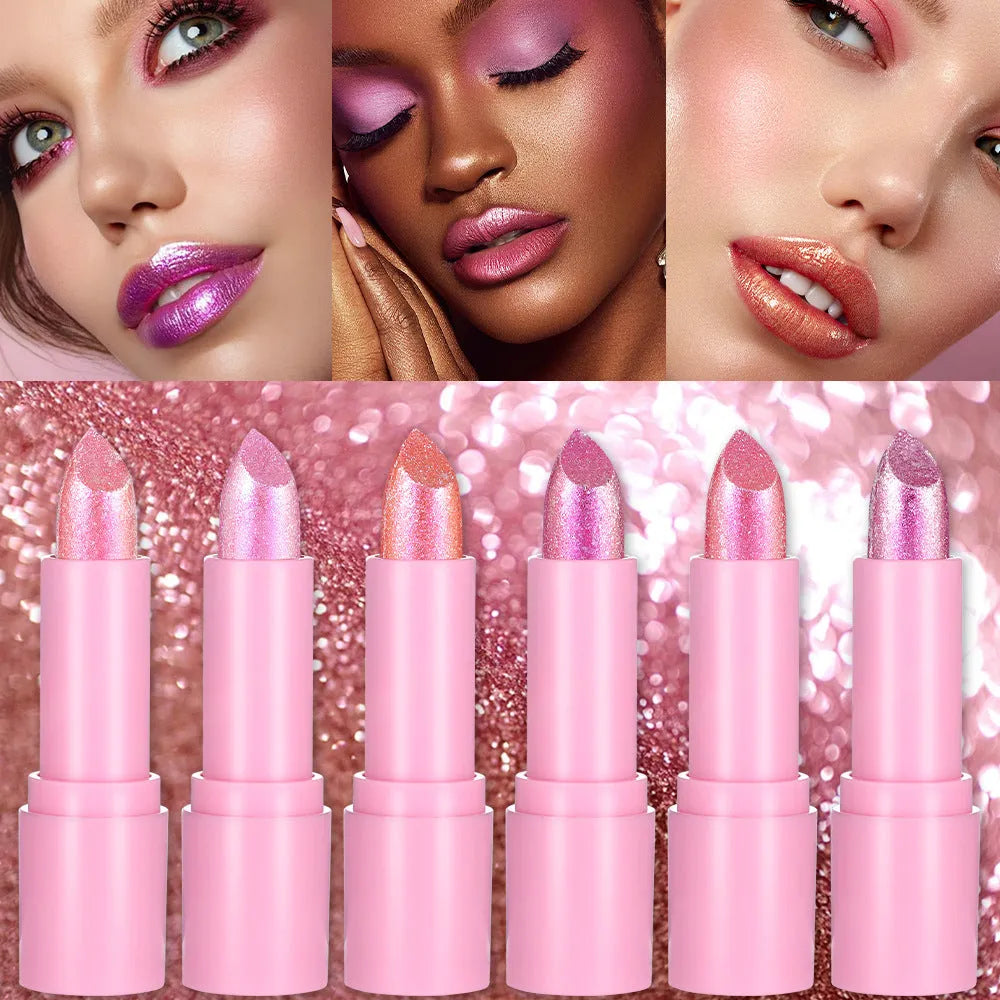 Sweetheart Bow XINGX Diamond Lipstick showing decorative casing with six colour shade options