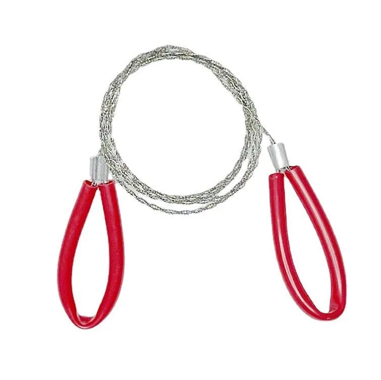 Four-strand German stainless steel wire survival saw with black and red colour options