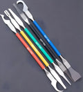 Five-piece stainless steel disassembling and removing plastic tool knife set from the Crowbar series.