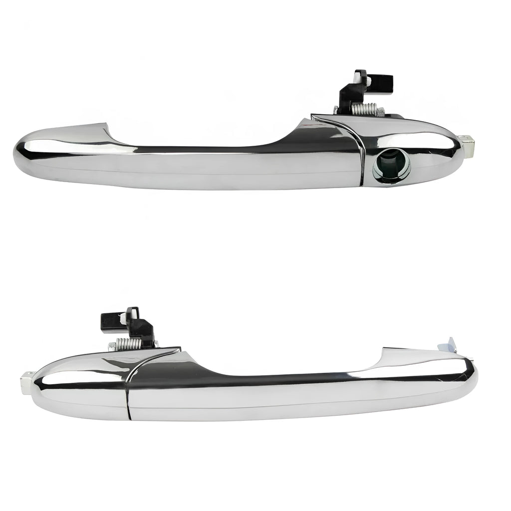 Fiat 500 car door handle replacement part showing dimensions