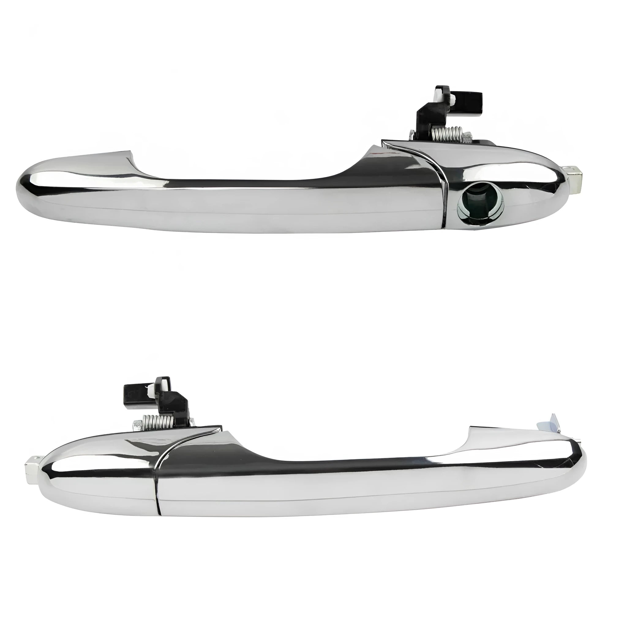 Fiat 500 car door handle replacement part showing dimensions