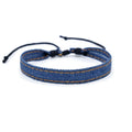 Denim fabric bracelet carrying strap with manual processing in multiple colour options