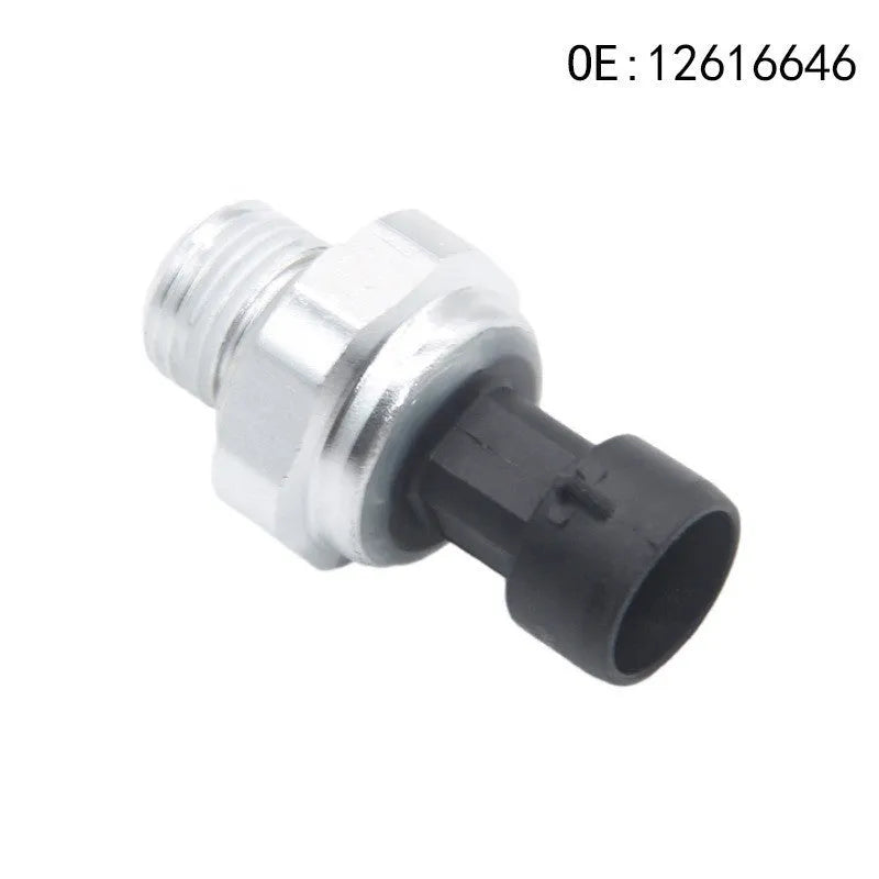 GM fuel pressure sensor with silver metal housing and part numbers 12616646 12677836 D1846A