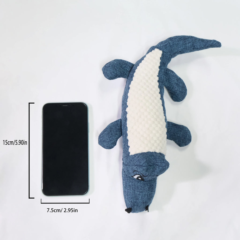 Blue, green and red corn grid pattern pet plush toys with biting sound mechanism