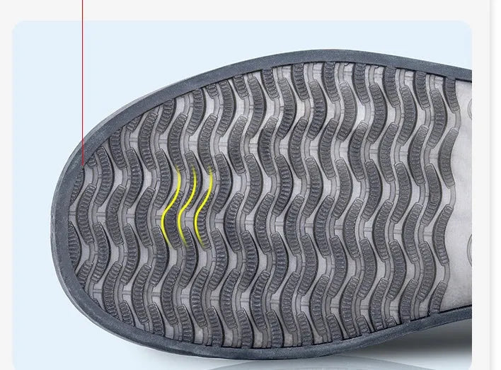 White PVC high-top reusable waterproof shoe covers with anti-skid soles