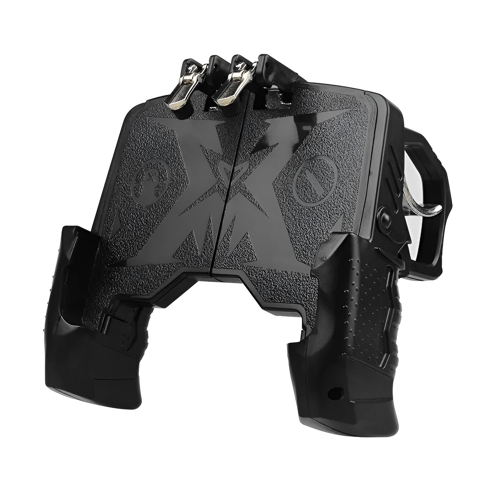 Mobile phone auxiliary physical plug-in suit handle gamepad controller in black colour with wired connection