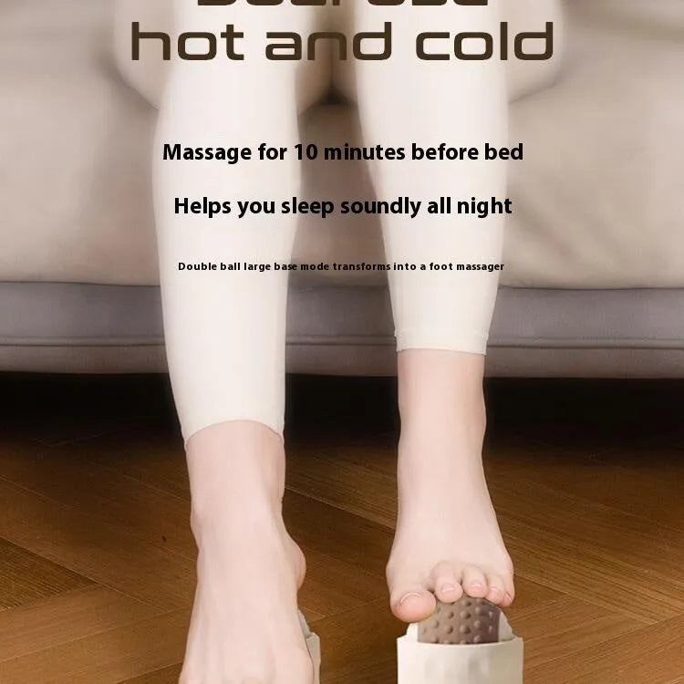 Caramel mocha and green massage balls for cold and hot compress therapy with double and single ball options
