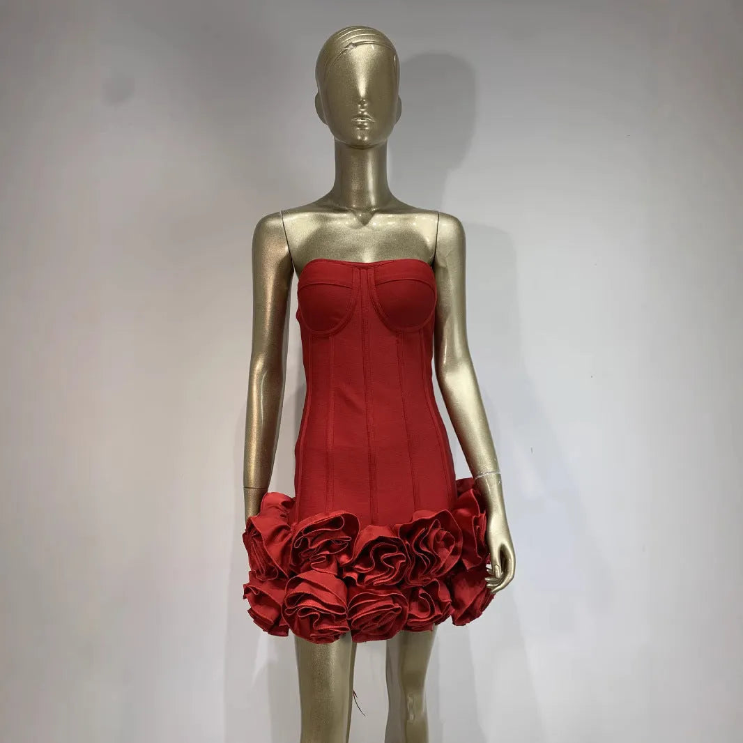 Women's solid colour polyester dress with mid waist design in urban style