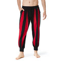 Men's straight-leg casual trousers in four colours: red, khaki, yellow, brown
