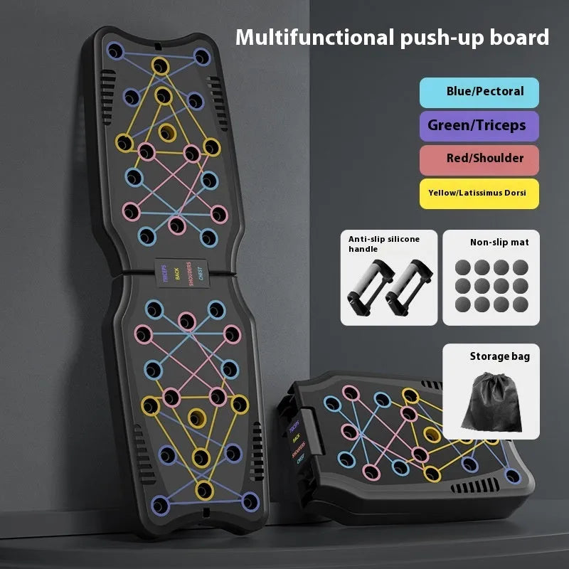 ABS plastic push up support plate fitness equipment on a floor, colour options available.