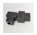 RJ45 three-way network cable splitter adapter in multiple colours