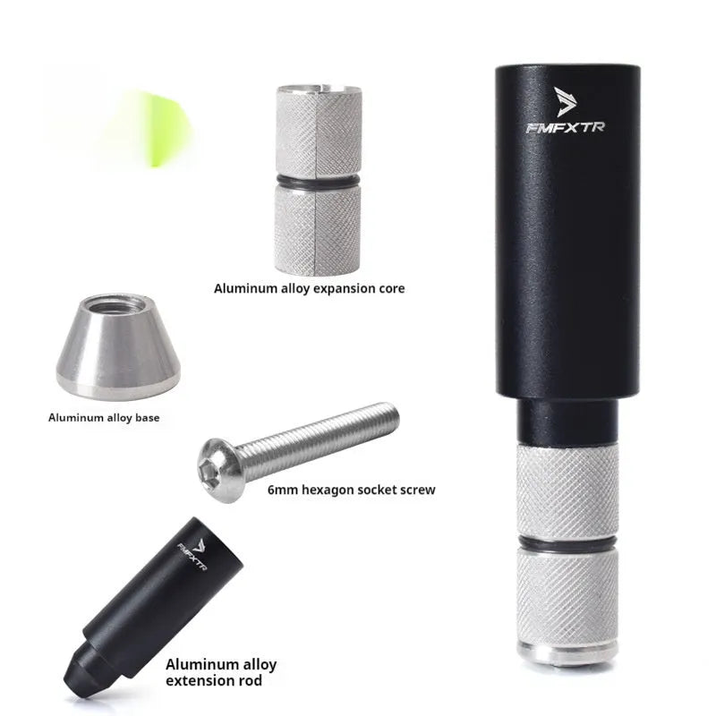 Aluminium alloy mountain bike handlebar extension rod with folding design