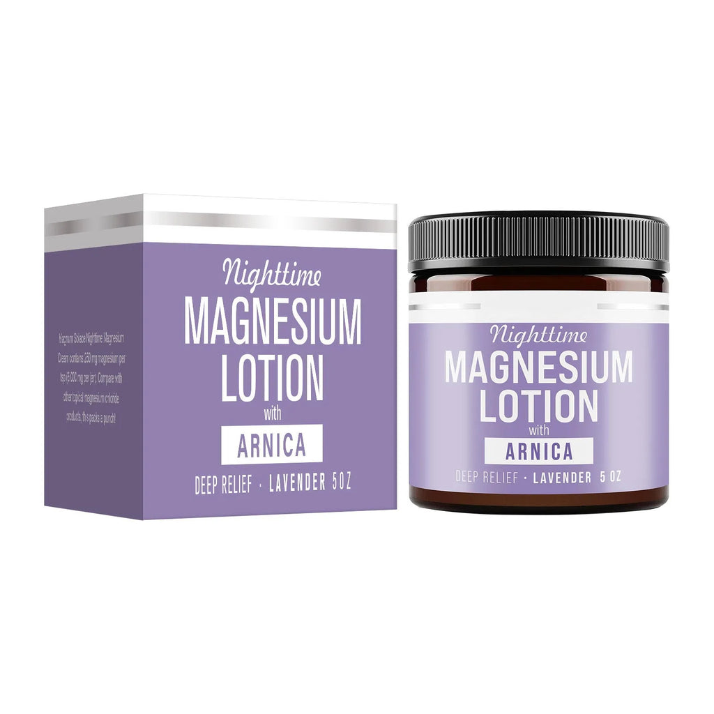 Magnesium Body Butter Cream 150ml in 7.1cm x 7.1cm x 6.0cm jar