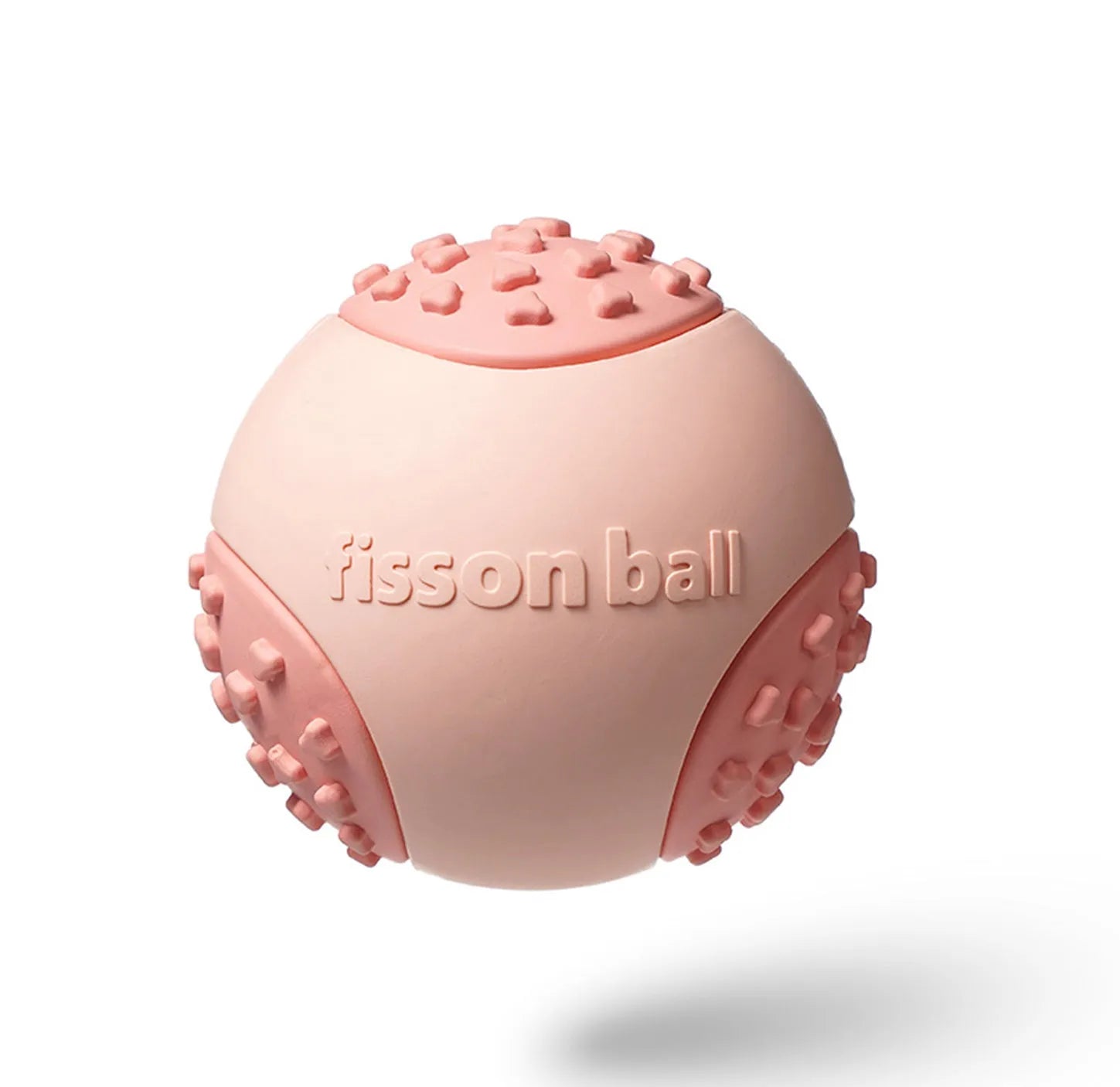 Green interactive rolling ball dog toy measuring 64mm diameter for small medium dogs