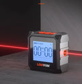 Digital laser infrared tape measure with alloy casing and magnetic absorption features for professional measurement