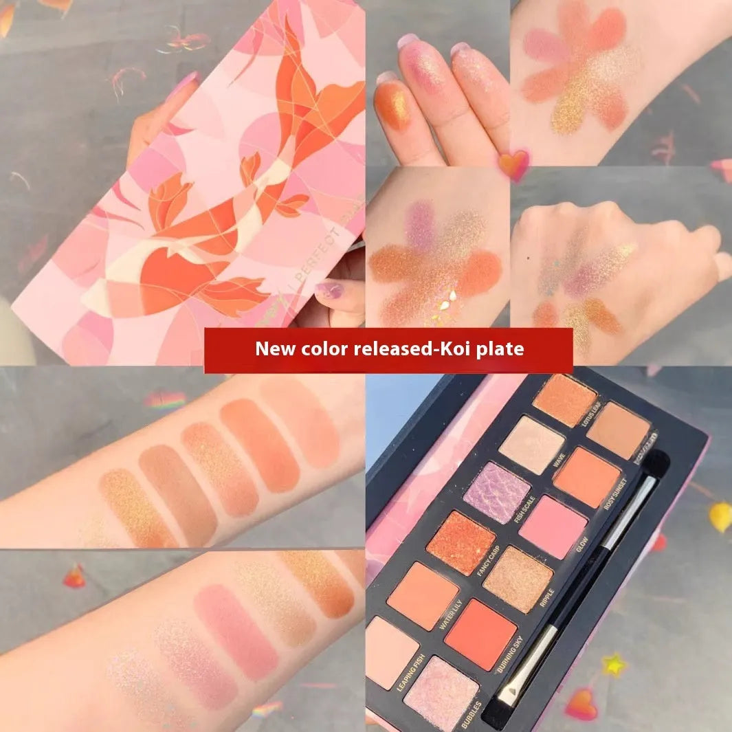 Explorer twelve-colour animal themed eyeshadow palette open showing multiple colour designs
