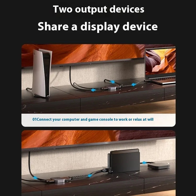 HDMI to VGA computer adapter with audio support in alloy casing for TV connections