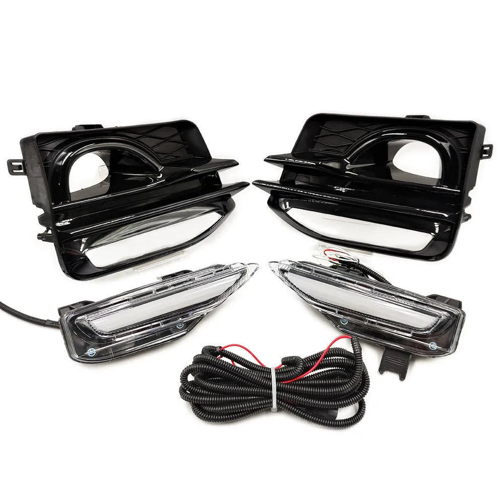 Infiniti Q50 Q70 front bumper LED daytime running and fog light assembly replacement unit